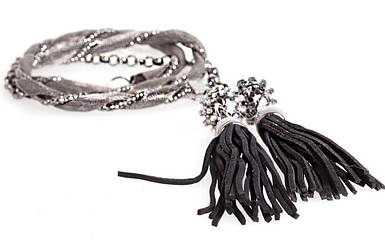 Жіночий ремінь ланцюжок Dovhani W170180617 110 см Сіра