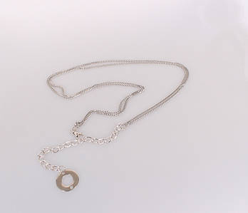 Жіночий ремінь ланцюжок Dovhani W170175-1626 110 см Срібляста