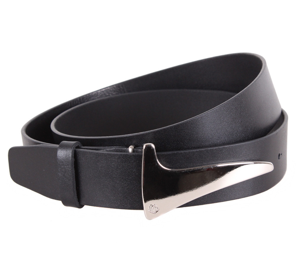 Чоловічий шкіряний ремінь Dovhani blx90333738 120 см Чорний