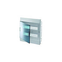 Щит вбудований Mistral41F, 24 модулів, прозорі двері, з кол. колодкою, 320х435х108