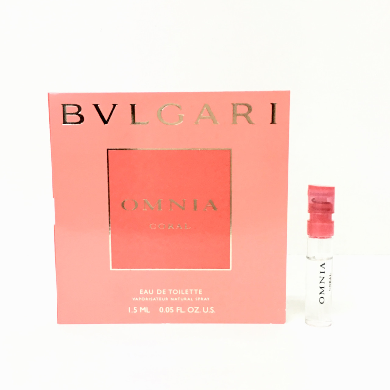 Туалетна вода жіноча Bvlgari Omnia Coral 1.5ml пробник оригінал, елегантний квітковий аромат