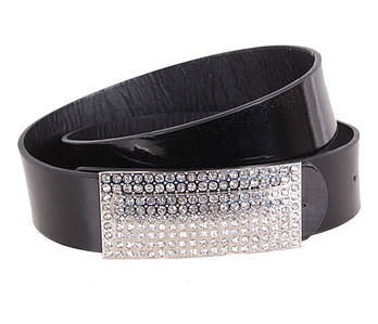 Жіночий ремінь Dovhani BLX2501-57889 115 см Чорний