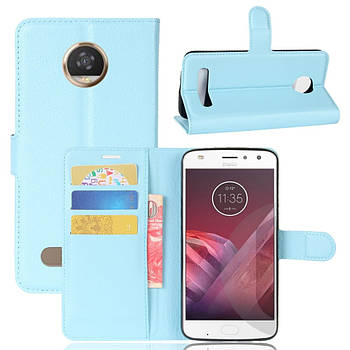 Чохол-книжка Litchie Wallet для Motorola Moto Z2 Play XT1710 Блакитний