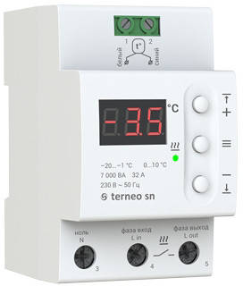 Терморегулятор для систем сніготанення Terneo sn терморегулятори для антиобледеніння та сніготанення, фото 2