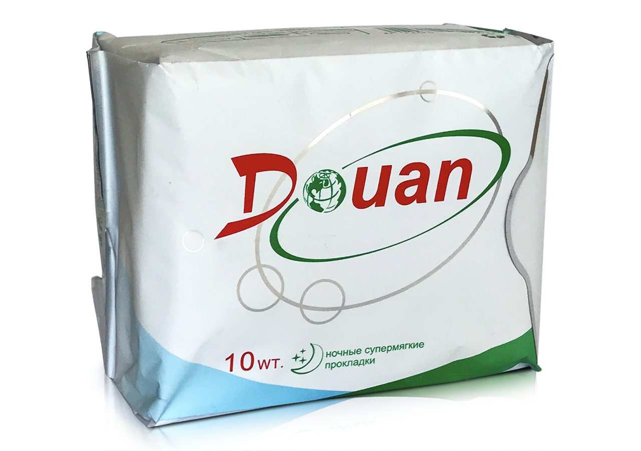 Нічні жіночі прокладки "ДоЮань" Douan з аніоновим чипом (10 шт.)