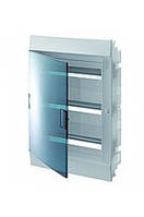 Щит вбудований Mistral41F, 54 (3х18) модулів, прозорі двері, 430х600х108