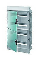 Щит вбудований Mistral41F, 72 (4х18) модулів, прорізні двері, 430х735х108
