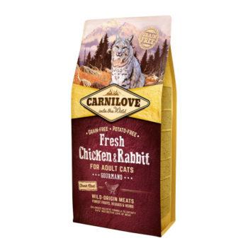 Carnilove Fresh Chicken & Rabbit сухий корм зі свіжим м'ясом курки і кролика, 2 кг