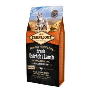 Carnilove (Карнилав) Fresh Ostrich & Lamb корм зі свіжим м'ясом для собак дрібних порід, 1.5 кг