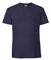 Чоловіча футболка щільна з бавовни 3XL, 32 Темно-Синій