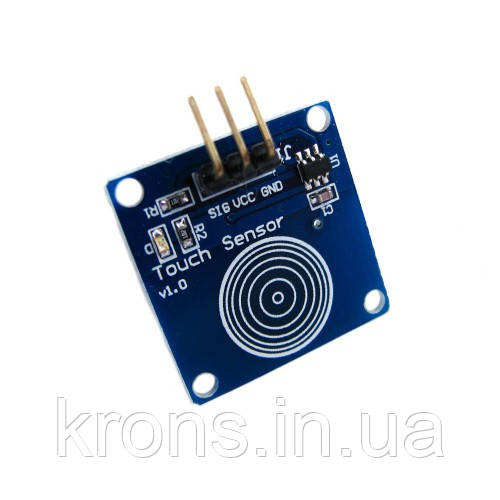Датчик дотику, сенсорна кнопка TTP223B, Arduino, фото 1