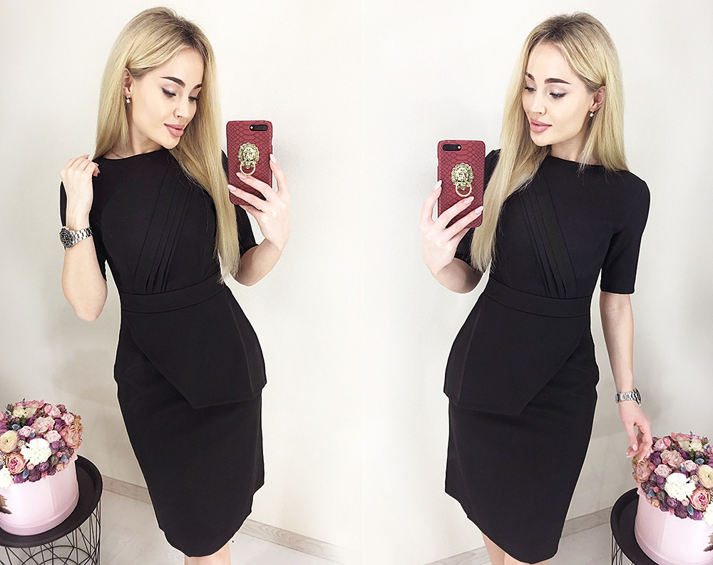 Стильне плаття міні " Класика" Angelo Style, фото 1