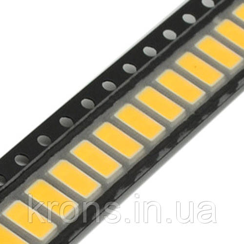 100x 5630 5730 SMD LED 3В 0.5Вт 50-55лм світлодіод, теплий білий