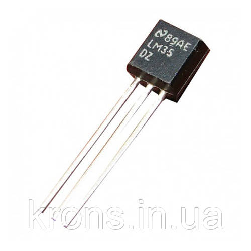 Датчик температури LM35 LM35DZ TO92 аналоговий для Arduino, фото 1