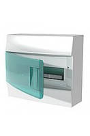 Щит накладний Mistral41W650, 18 модулів, прозорі двері, з кол. колодкою, 382х257х120