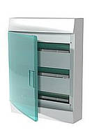 Щит накладний Mistral41W650, 54 модулів, прозорі двері, з кол. колодкою, 382х507х120