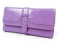Жіночий гаманець на кнопці Фіолетового кольору на кнопці