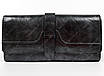 Жіночий класичний гаманець подвійного додавання 19х10х3 см Чорний, фото 2