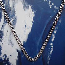 Срібний ланцюжок Струмок, 600мм, 22 грами, чорніння, фото 2