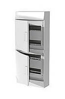 Щит накладний Mistral41W650, 48 модулів, білі двері, з кол. колодкою, 292х656х120