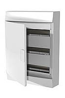 Щит накладний Mistral41W650, 54 модулів, білі двері, з кол. колодкою, 382х507х120