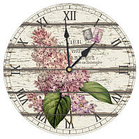 Часы настенные круглые Цветы 36 см (CHR_K_15M028)