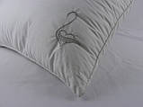 Подушка VIVA "Лебідь" 50х70, тик білий, вишивка, штучний пух, фото 2