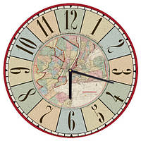Часы настенные круглые Карта 36 см (CHR_O_15M015)