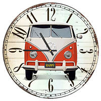 Часы настенные круглые Volkswagen 36 см (CHR_P_15M024)