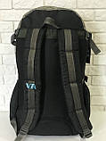 Рюкзак туристичний VA T-09-9 55л, чорний з камуфляжом, фото 3