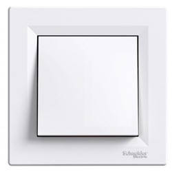 Вимикач двополюсний Schneider Electric Asfora Білий