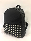 Жіночий рюкзак 18019, чорний, фото 2