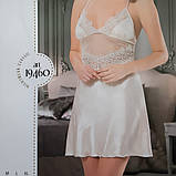 Атласна нічна сорочка з мереживом, Angel Story, фото 4