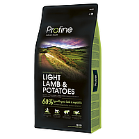 Profine Light Lamb & Potatoes 15кг - корм з ягням для собак із зайвою вагою