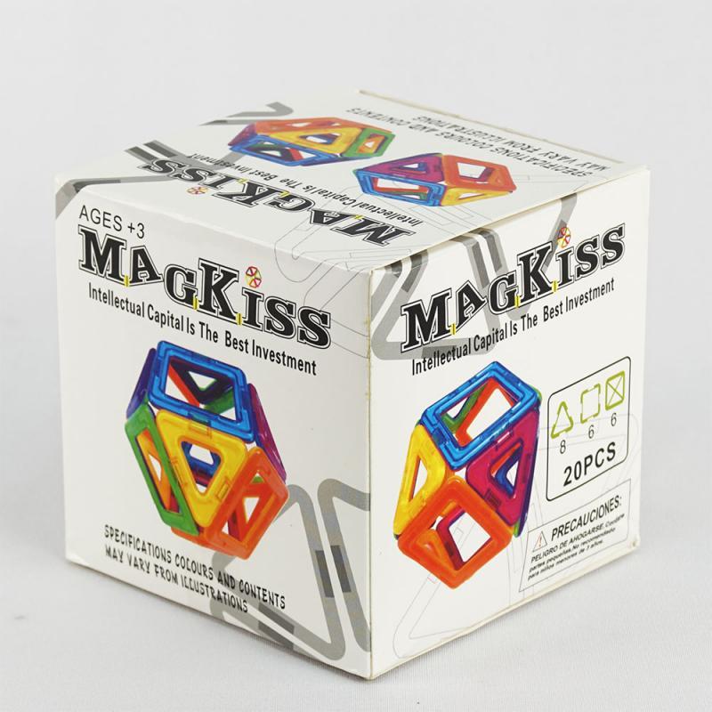 Магнітний конструктор 20 предметів, фото 1