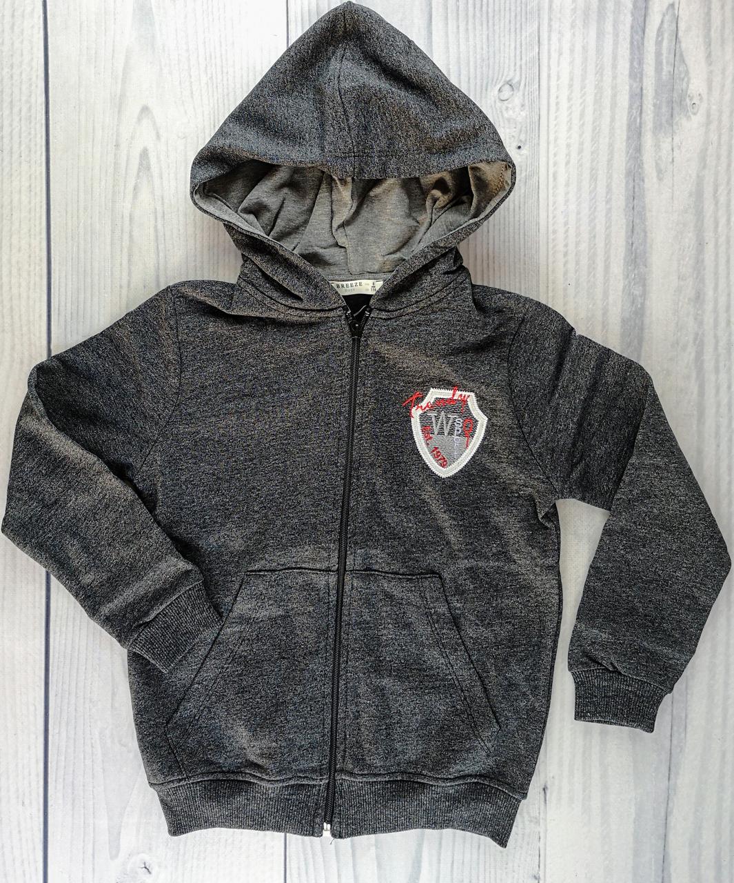 Спортивна Кофта сіра для хлопчиків 11785 Breeze, фото 1