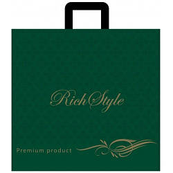 Поліетиленовий пакет з петлевою ручкою 430*450 мм Rich зелений 10 шт