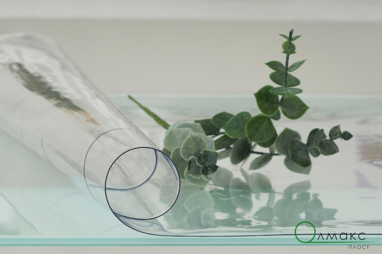 М'яке скло на стіл, плівка прозора, товщина 1000 мкм (1 мм)