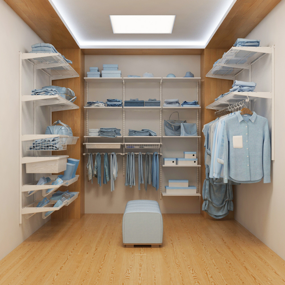 Гардеробная система. Система хранения. Стеллаж Larvij ширина 1200 мм ...