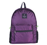 Однотонный карманный рюкзак трансформер Темно-фиолетовый (сливовый)