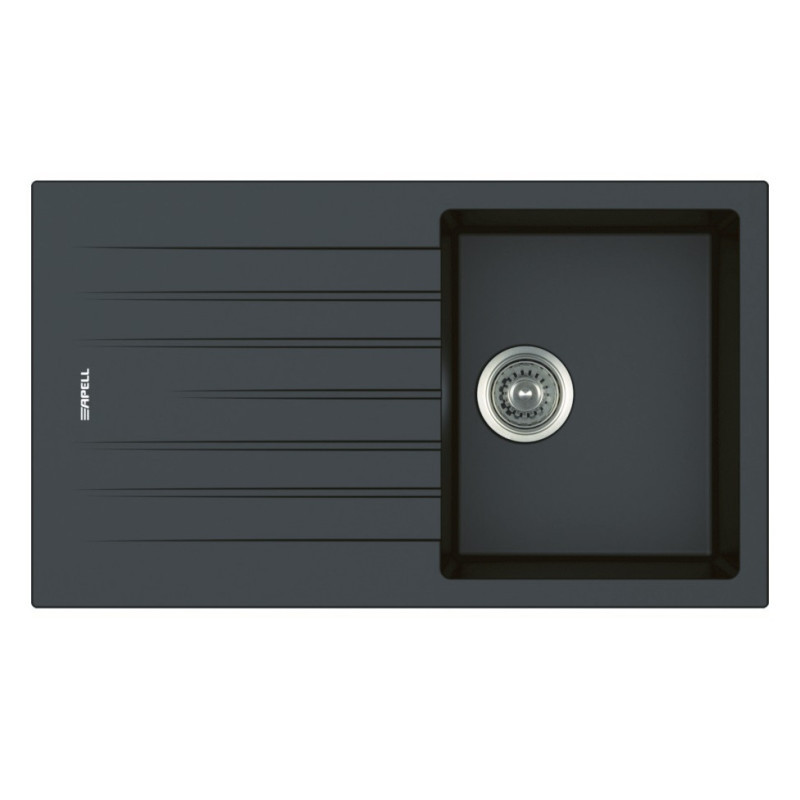 Гранітна мийка Apell Pietra Plus PTPL861GB BLACK GRANIT 86*50