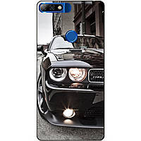 Силіконовий бампер чохол для Huawei Y7 Prime 2018 з малюнком Мустанг