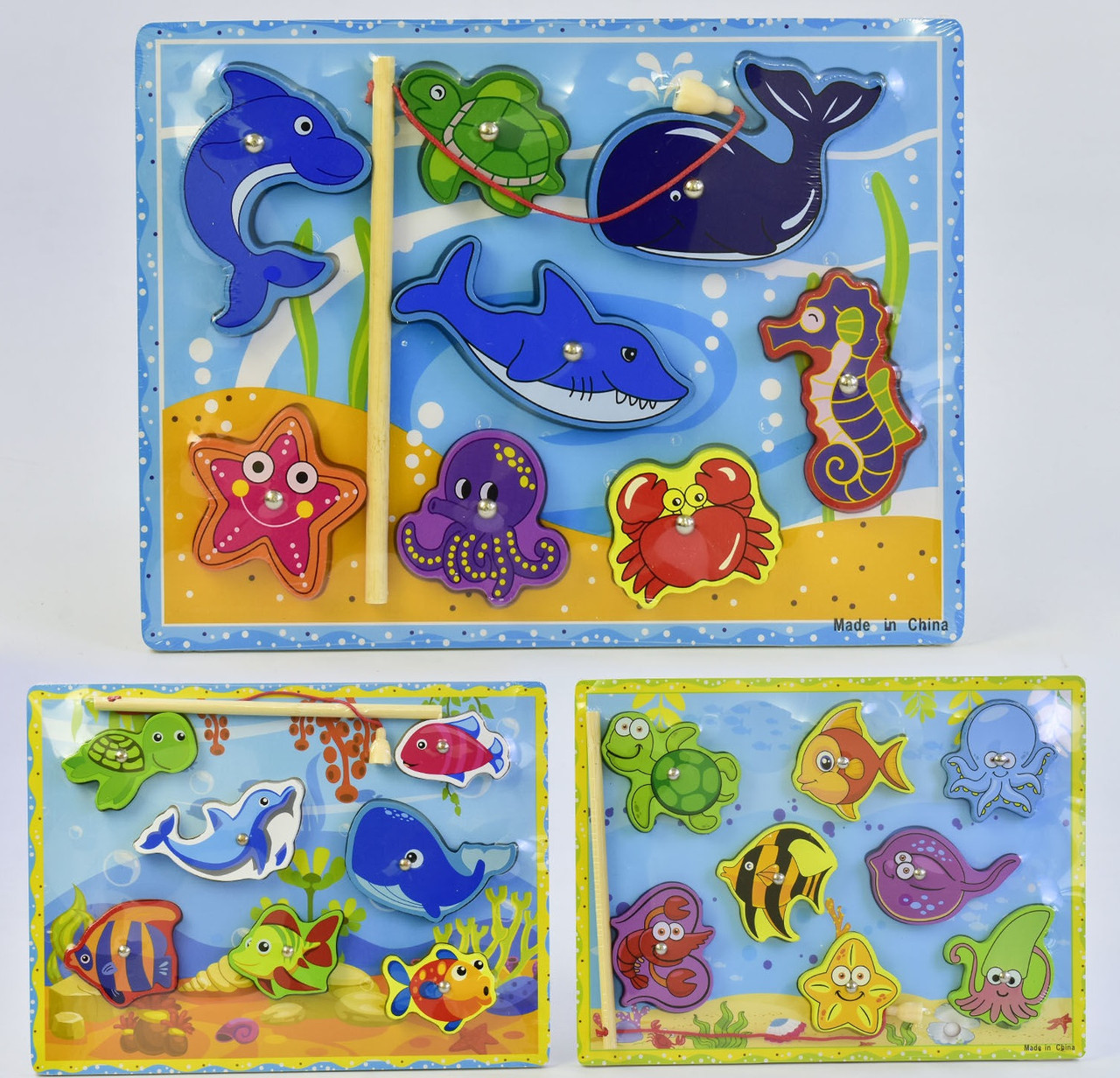 Дерев'яна гра Риболовля магнітна