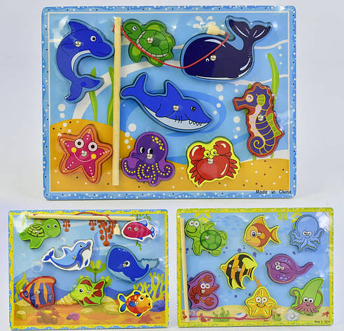 Дерев'яна гра Риболовля магнітна, фото 1