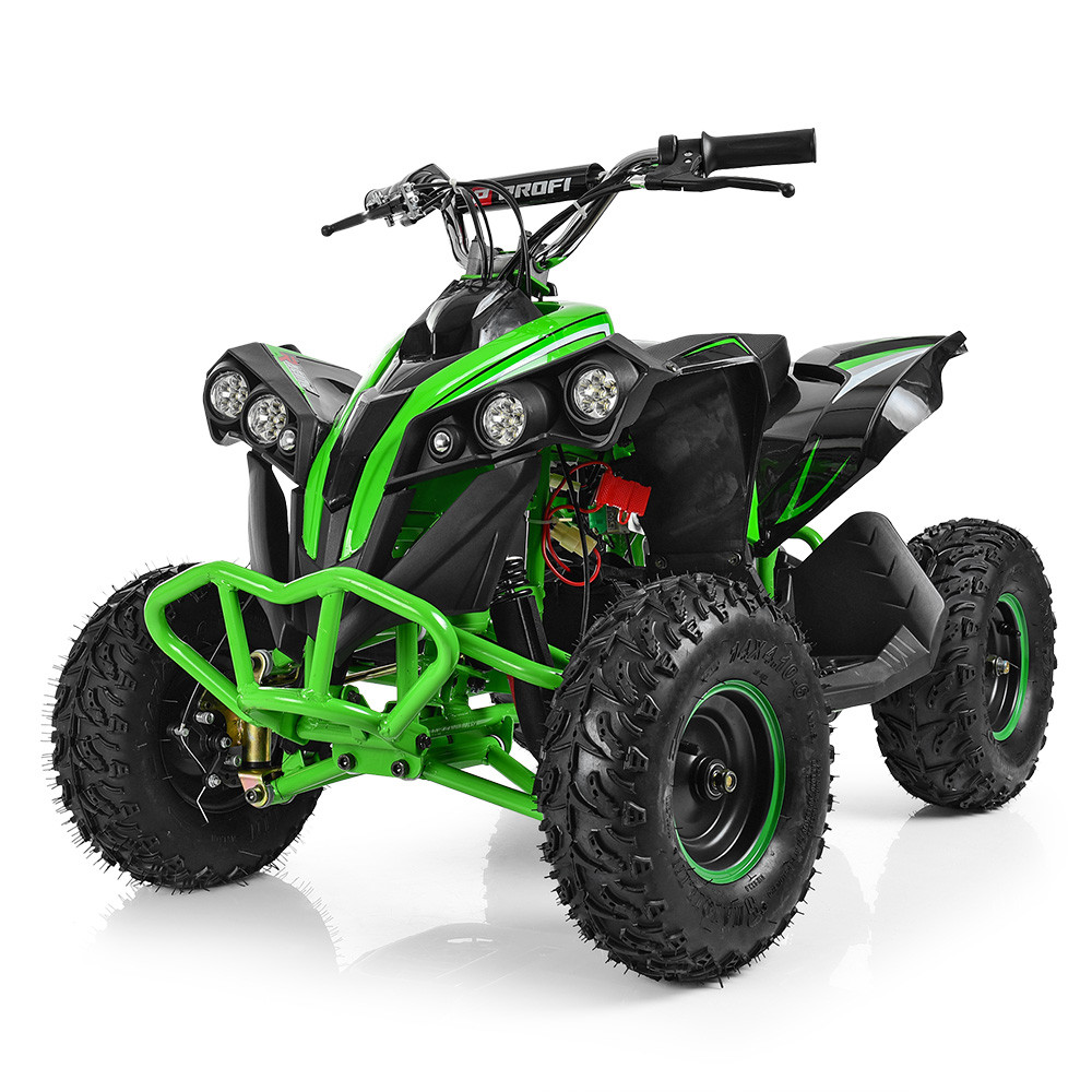 Квадроцикл з металевим корпусом Profi HB-EATV 1000Q-5 зелений. MP3. Різні кольори.