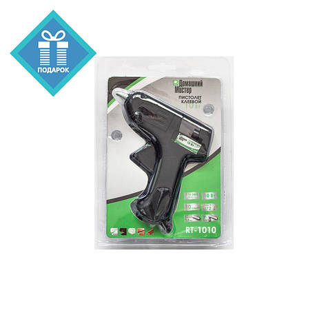 Клейовий пістолет 7-8мм 10ВТ INTERTOOL RT-1010, фото 1
