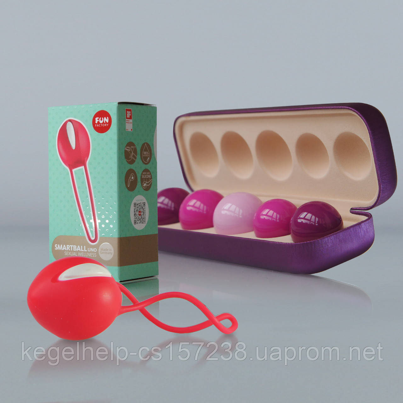Набір для відновлення піхви: Вагінальні кульки Vagiton Balls і SmartBall Uno (як вантажний).