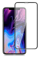 Захисне скло для iPhone XR, 0.3 mm, 3D, чорне