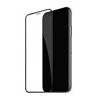 Захисне скло для iPhone XS Max, 0.3 mm, 3D на весь дисплей, чорне, Full Glue