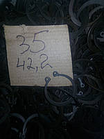 Стопорное кольцо наружное на вал d38мм СССР (Внутренний 35мм и 42,2мм наружный диаметр)